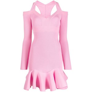 알렉산더맥퀸 V넥 니트 미니 드레스, 핑크계열, Standard L(KR 77)