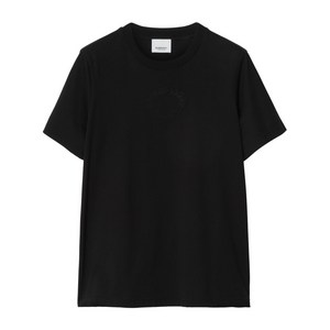 버버리 토널 로고 자수 티셔츠, 블랙계열, Mid standard S(KR 55)