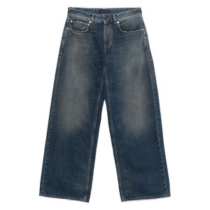 발렌시아가 logo-patch jeans, 블루계열, Denim size 26