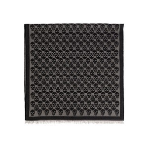 알렉산더맥퀸 스컬 패턴 프린지 스카프