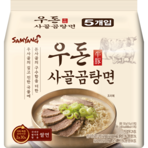 삼양 우돈 사골곰탕면 110g, 5개