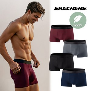 스케쳐스 남자 심리스 모달 드로즈 팬티 4장세트