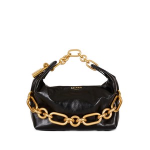 발망 싱크 체인 장식 레더 미니 토트 백