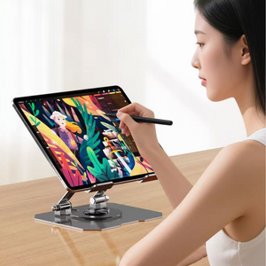 담하온 360도 회전 접이식 논슬립 태블릿 스마트폰 거치대