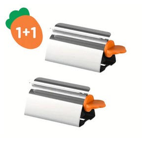 엘리펀트 당근 치약짜개 튜브링거 디스펜서 2p, 1세트, 스텐 2개