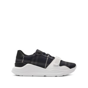 버버리 체크 로우탑 스니커즈, Europe 43(KR 280), 블랙계열