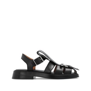 알렉산더맥퀸 가죽 샌들, Italy 37(KR 240), 블랙계열