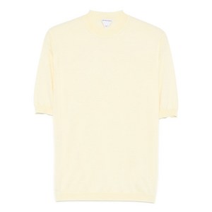 보테가 베네타 로고 자수 티셔츠, 옐로우계열, Standard XS
