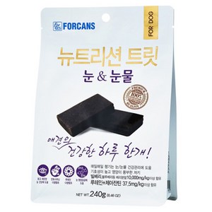 포켄스 강아지 뉴트리션 트릿 영양제, 눈물개선/눈건강, 240g, 1개