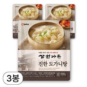 오프라이스 삼원가든 진한 도가니탕, 600g, 3개