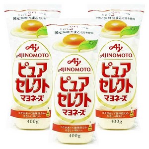 아지노모토 퓨어 셀렉트 마요네즈 400g 1세트(3개입)(일본직구), 400g, 3개
