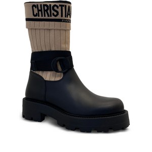 디올 디메이저 앵클 부츠, IT 39.5(KR 265), 블랙계열+베이지계열