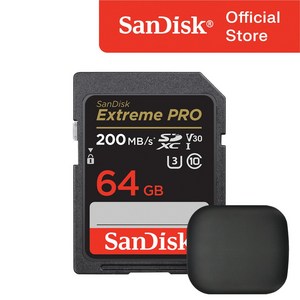 샌디스크 익스트림 프로 SD카드 카메라 메모리 + 파우치 패키지