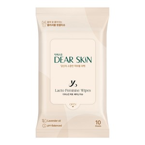 디어스킨 락토 페미닌 티슈 10p, 31g, 4개