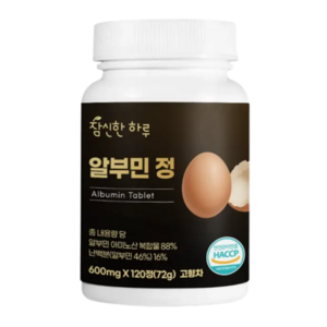 참신한하루 알부민 단백질 4개월분, 120정, 1개