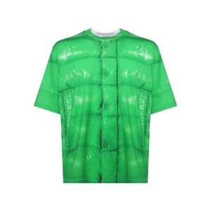 몽클레르 패딩 프린트 티셔츠, 그린계열+화이트계열, Standard M(KR 96-180)