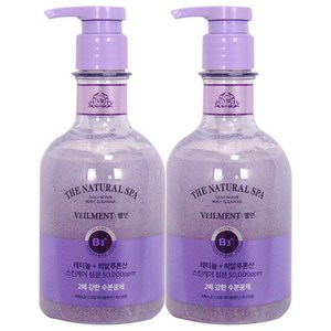 온더바디 벨먼 내추럴 스파 자스민&사해소금 스크럽 바디워시 400g, 400ml, 2개