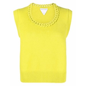 보테가 베네타 체인 링크 디테일 니트 탑