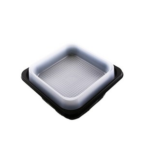 JB 2단 도시락 (1칸) 일회용 PP 용기, 1세트, 50개입