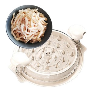 닭가슴살 찢기 슬라이서 고기 찢는 기구 야채다지기 닭가슴살분리기, 흰색, 27.5cm*8cm, 1개