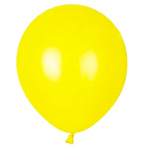 네오룬스 30cm 라운드풍선 50p, 스탠다드 옐로우, 4개