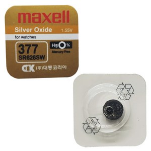 맥셀 MAXELL 시계배터리 377(SR626SW) - 1알 SILVER 배터리, 1개, 1개입