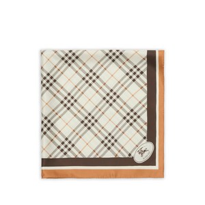 버버리 Check Knight stamp silk scarf