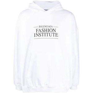 발렌시아가 슬로건 프린트 후디