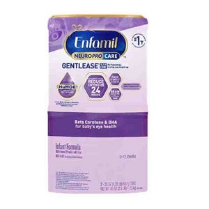 엔파밀 뉴로 프로 젠틀 분유 567g 2팩 1-12m Enfamil NeuoPo Cae Gentlease Fomula 20 oz, 2개