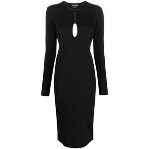 톰포드 톰 포드 키홀 디테일 미디 드레스