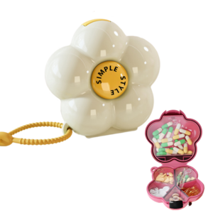 킵틸 스트랩 약통 플라워 휴대용 알약 케이스