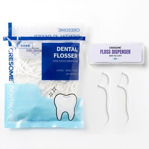 크리썸 치실 휴대용 대용량 일회용 튼튼한 400d 치실