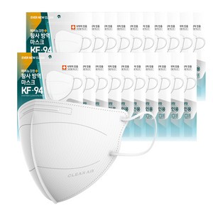 에버뉴크린 황사방역 마스크 대형 KF94, 5개입, 화이트, 20개