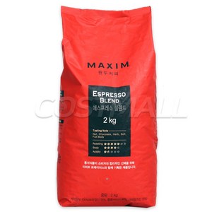 MAXIM 맥심 원두커피 에스프레소 블렌드 2kg 코스트코, 1개