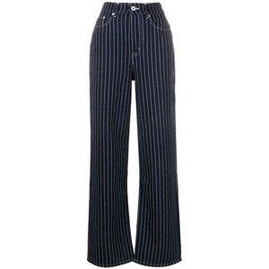 겐조 스트라이프 프린트 스트레이트 팬츠