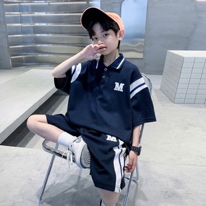비비키드 남아 여름 상하복 세트 주니어 의류 초중생 트레이닝 캐쥬얼 후드티 초등생 츄리닝 반팔 반바지
