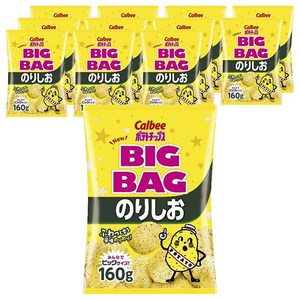 가루비 포테이토칩 김 소금 뉴 빅 백, 160g, 12개