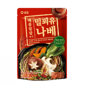 샘표 매콤칼칼 밀푀유나베 육수, 500g, 4개