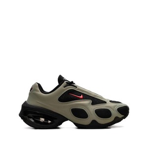 나이키 에어 맥스 뮤즈 "블랙/유니버시티 레드 오일 그린 메탈릭 실버" 스니커즈, US 6(KR 230), 그린계열+블랙계열