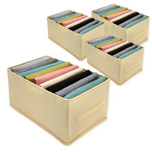 긱보드 폴딩 패브릭 칸칸이 옷 정리 수납함, 4개, 9칸