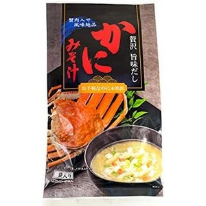 seasoning 일본직구 게미소국 6포(게살로 맛을 내는 절묘한 맛) 고급스러운 맛 즉석 간단하지만 정통 가루미소국, 사이즈, 54g