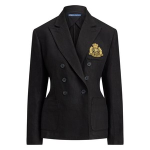 폴로랄프로렌 로고 자수 더블 브레스티드 블레이저, 블랙계열, US 2(KR 44)