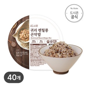 드시온 귀리렌틸콩 곤약밥, 40개입, 150g