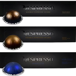 네스프레소 버츄오 캡슐커피 바디감 높은 고소한맛 셋트구성 (스쿠로 / 키아로 / 디아볼리토), 10개입, 65mg, 3개