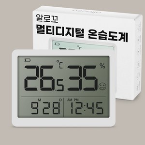 알로꼬 디지털 멀티 온습도계 TH-CLK 건전지포함, 1개