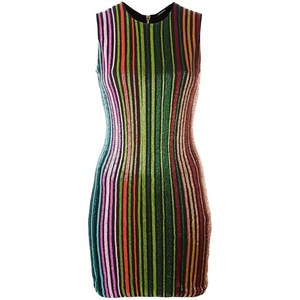발망 시퀸 스트라이프 드레스, 멀티(혼합)컬러, France 36(KR 55)