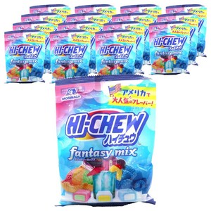 하이츄 어소트먼트 컬러풀 셔벗맛 & 블루 하와이맛 & 블루 라즈베리맛, 68g, 16개
