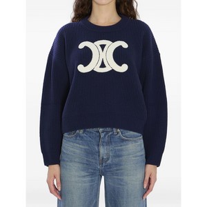 셀린느 골지 로고 스웨터