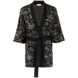 생로랑 레오파드 니트 가디건