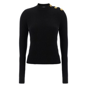 발망 골지 장식 스웨터